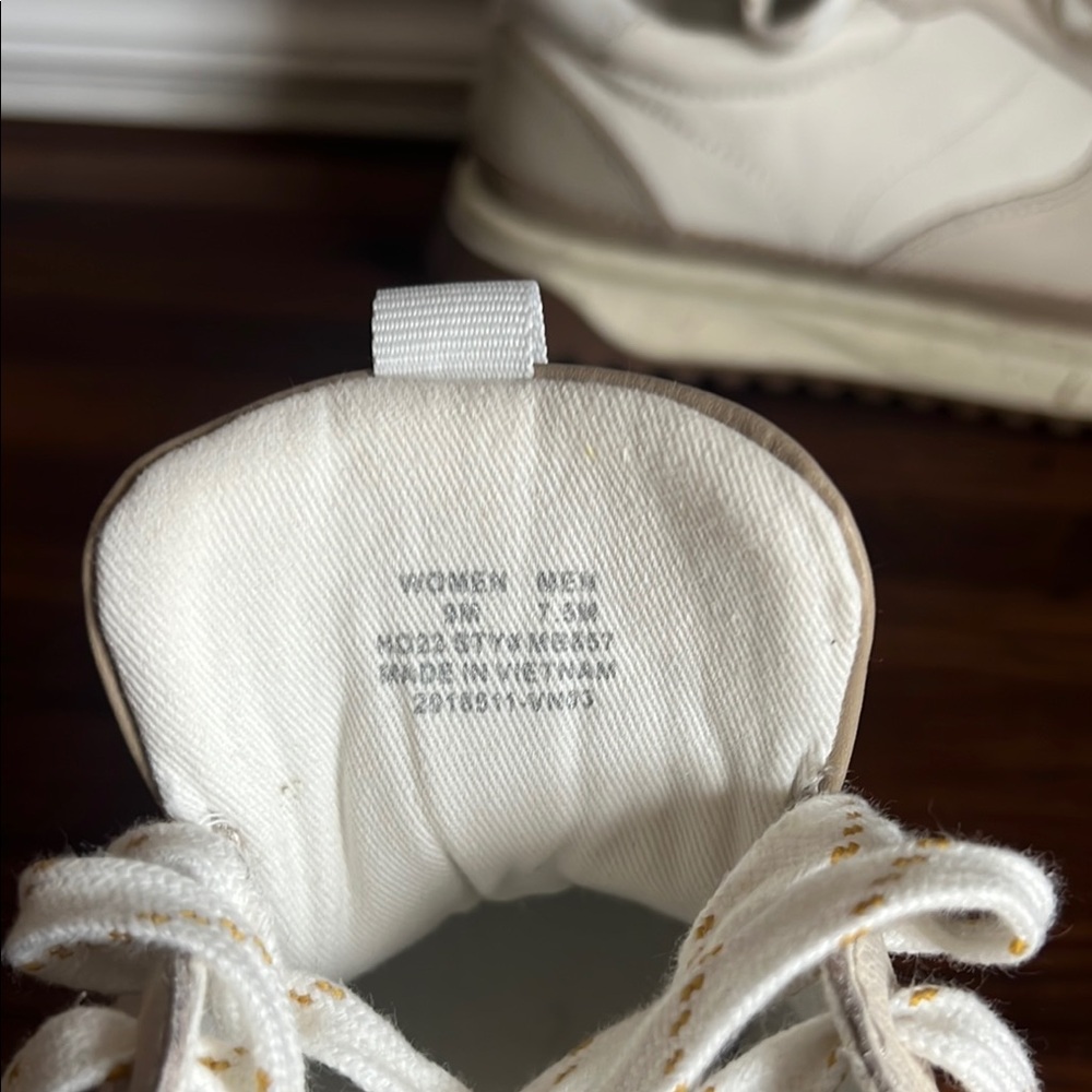 Madewell Women’s Kickoff Trainer Shoes Color block Antique Cream  Size: 9M - Picture 9 of 10